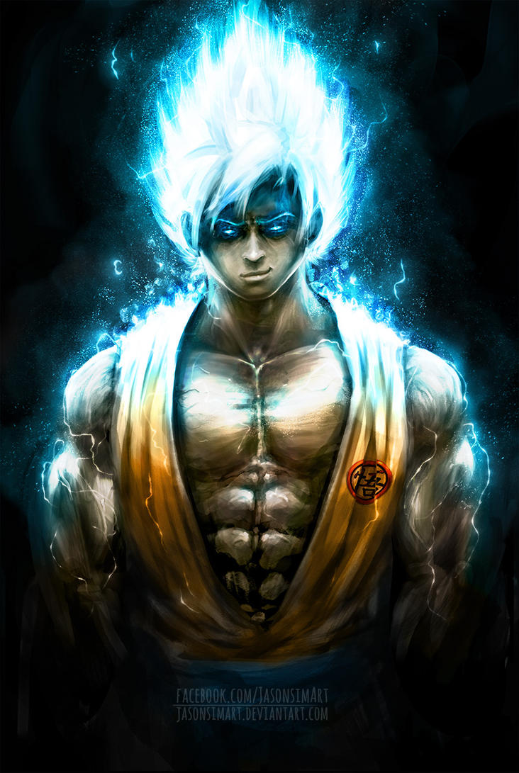 Goku Super Saiyan God by JasonsimArt on DeviantArt