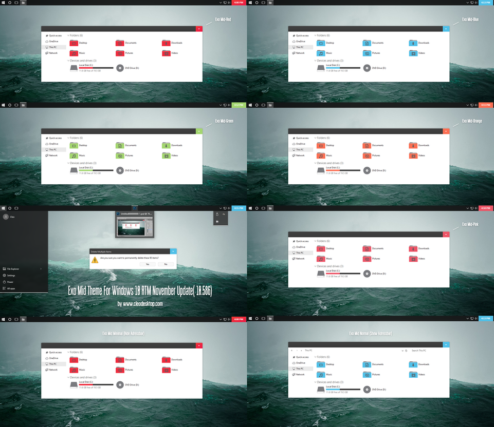 Exo Mid Theme For Win10