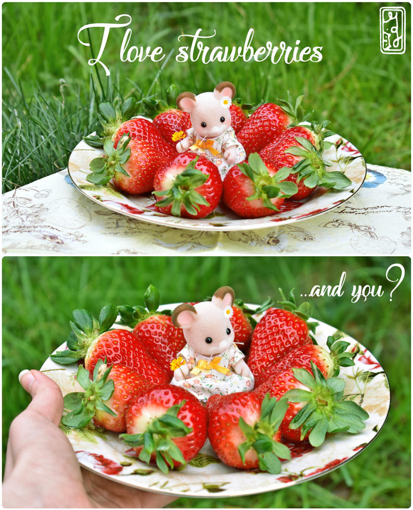 I love strawberries by MaryMiao
