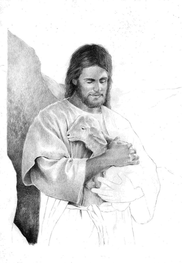 clip art jesus holding a lamb - photo #2