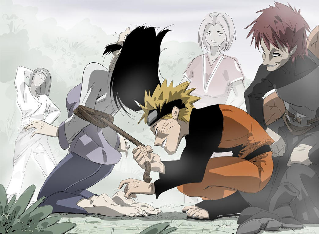 Naruto Tickles Hinatas Feet By Pawfeather On Deviantart