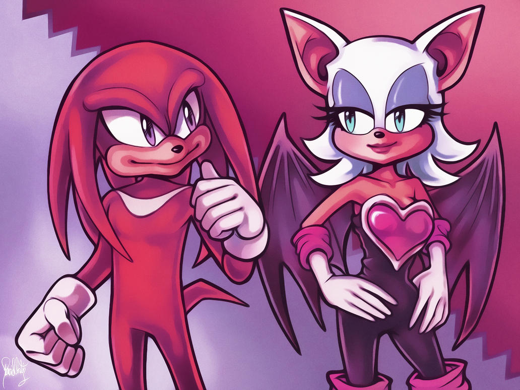Knuckles and Rouge by day-vii on DeviantArt