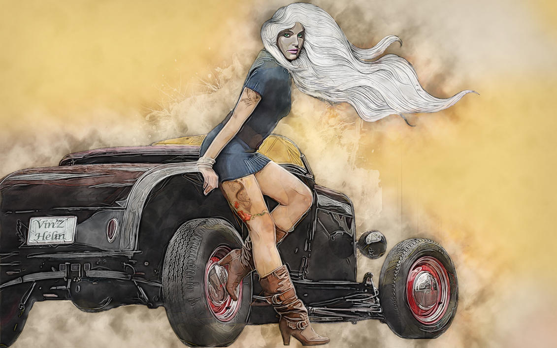 Pin Up Hot Rod by vinzdream2006