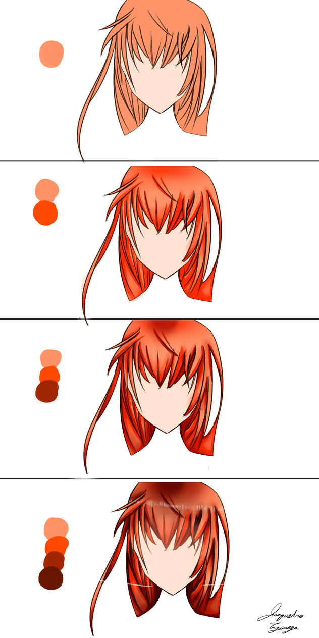 Anime hair tutorial (step by step) by JMTart on DeviantArt