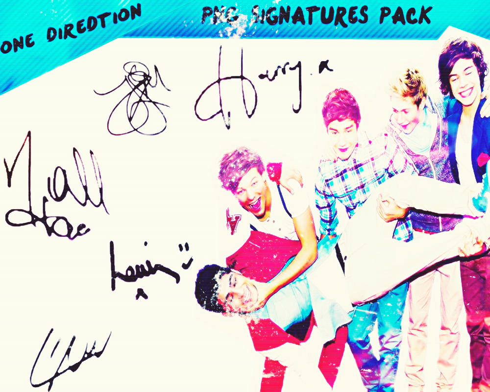 One Direction Signatures PNG - pack by ...