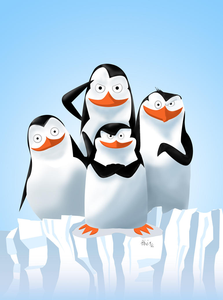 THE PENGUINS (of Madagascar) speed painting +video by IDROIDMONKEY on ...