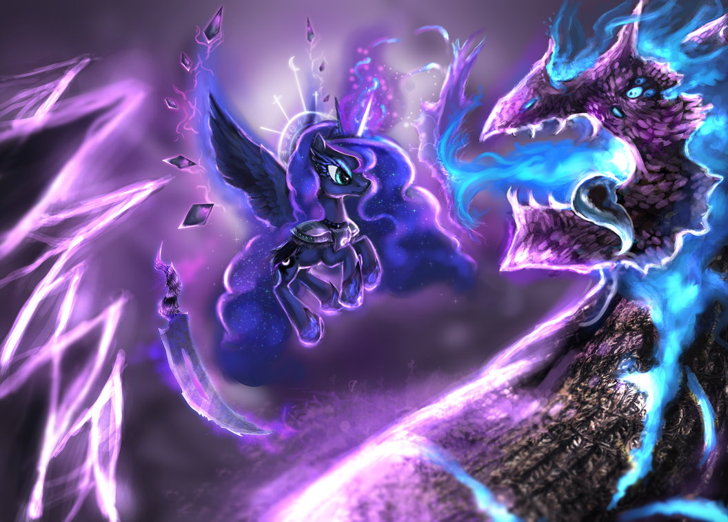 princess_luna_vs_dream_nightmare_dragon_