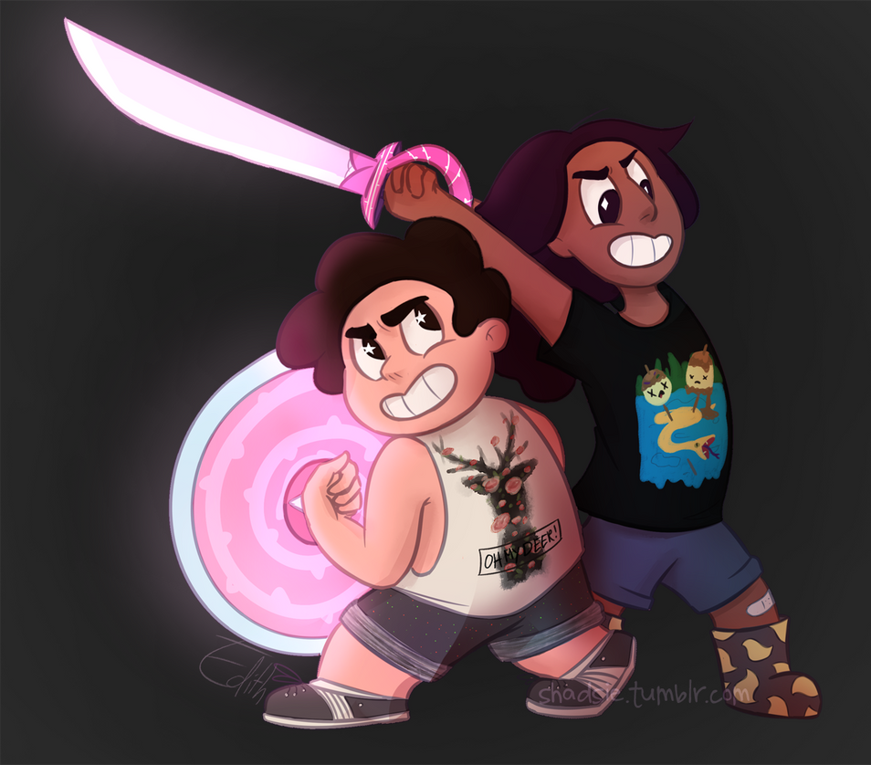 Little fanart for my favorite show, Steven Universe! I really love Steven and Connie's dynamic! On Tumblr: shadsie.tumblr.com/post/164863…